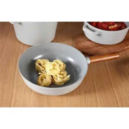 Neoflam Fika Gri 26 Cm Döküm Wok Tava - Neoflam