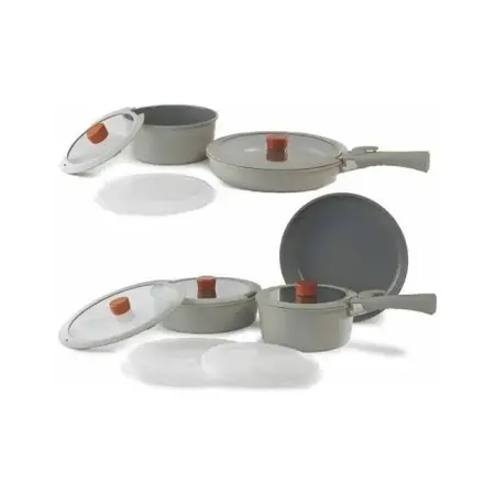 Neoflam Midas Large Set Grey Induction 11 Pieces - Neoflam