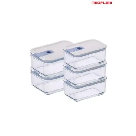 Neoflam Perfect Seal Cam Saklama Seti 5 Parça - Neoflam