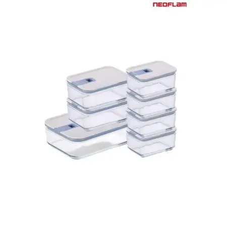 Neoflam Perfect Seal Cam Saklama Seti 7 Parça - Neoflam