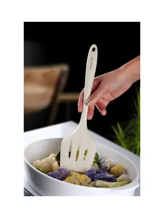 Neoflam Silikon Izgaralı Spatula Bej - Neoflam