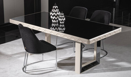 Nepal Luxury Dining Table Set - Cadde Yıldız