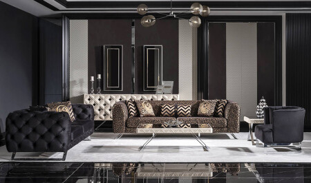 Nepal Luxury Living Room Set - Cadde Yıldız