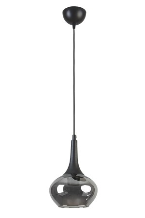 Nero Modern Design Cafe Kitchen Living Room Single Chandelier with Smoked Glass NRO91 - Modavize