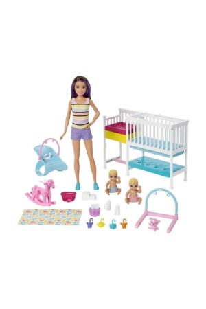 Nessiworld Babysitter Skipper Sleep Training Play Set Gfl38 Lcst [Lcst] T000GFL38 - Barbie