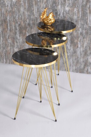 Nesting Table Gold Bendir Wire FMA2601 - GOLDFALEZ