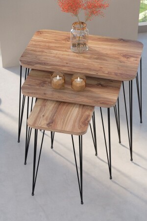 Nesting Table Kr Walnut Wire FMA1970 - GOLDFALEZ