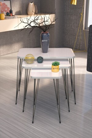 Nesting Table Kr White Wire FMA1970 - GOLDFALEZ
