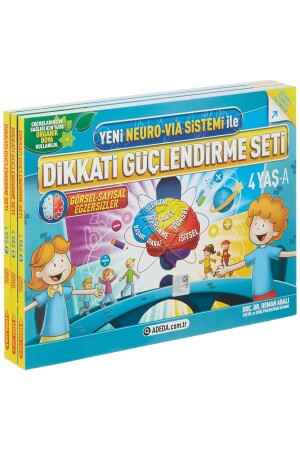 Neuro Via System Attention Strengthening Set Prepared with Neuro Via System for 4 Year Olds Adeda - Adeda Yayınları