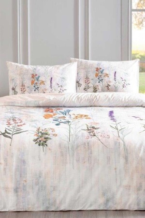 Nev Floraison Nevresim Takımı Çift Kişilik Somon EVTNVTÖZDL00656 - Özdilek