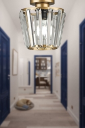 Neva Ceiling Mounting Single Chandelier Antique BEG0035-1 - Begüsa