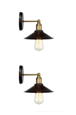 Neva Modern Design Living Room - Kitchen - Bedroom - Black Color Antique Wall Lamp (2 PCS) Wall Sconce NVA32 - Fer Avize