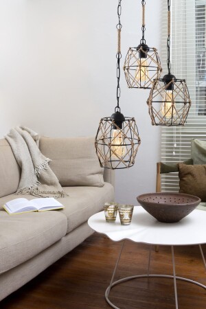 Nevra 3. Black Tray Chandelier 8680763941981 - Begüsa