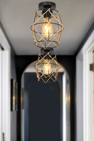 Nevra Single Black Ceiling Mount Chandelier 230 002 0690 01 - Begüsa