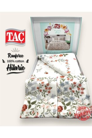 Nevresim Takim Ranforce Hilarie Pembe 3022 - Taç
