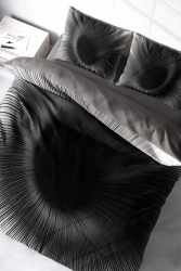Nevresim Takımı %100 Doğal Pamuk Çift Kişilik 3d Digital Gray Wortex monohome18948HF - Monohome