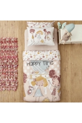 Nevresim Takımı %100 Pamuk Tek Kişilik Young Happy Time 200.22.14.0118 - Karaca Home