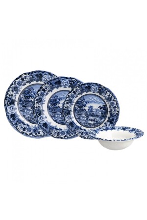 New Blue Odyssey 24 Piece Dinner Set for 6 People 153. 03. 05. 0037 - Karaca
