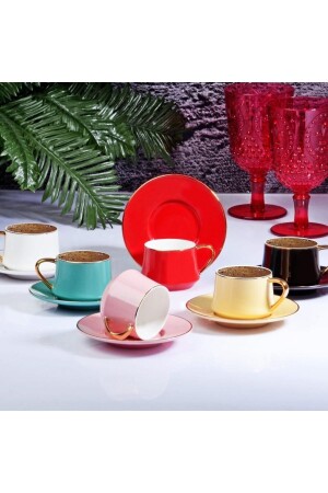 New Bone 6-Piece Cup Set 120 Cc Colored FIN-750 FIN-750 - Kosova