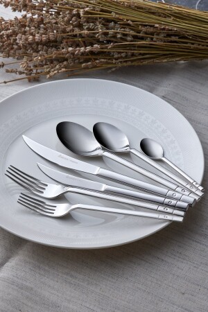 New Elmas Shiny 84 Pieces 12 Persons Elegance Boxed Fork Spoon Knife Set 153. 03. 08. 2208 - Karaca