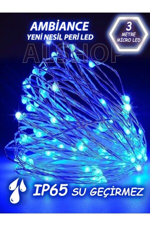 New Generation 3 Meters 30 LEDs Blue Fairy LED Light - Alshop