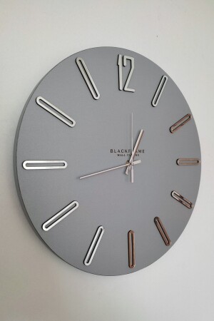 - New Modern Style - Gray - 45cm Wall Clock 012023NMAGU - Blackframe