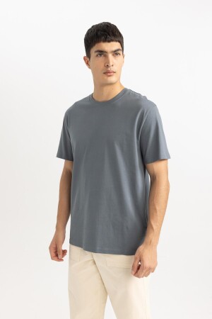 New Regular Fit Bisiklet Yaka Basic Kısa Kollu 100 Pamuk Tişört V7699az24sp - Defacto