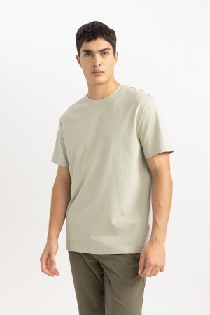 New Regular Fit Bisiklet Yaka Basic Kısa Kollu 100 Pamuk Tişört V7699az24sp - Defacto