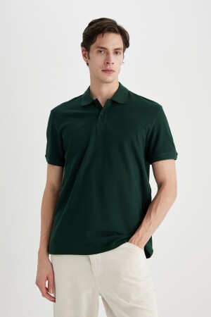 New Regular Fit Polo Neck Polo T-Shirt C1293AX24SP - Defacto
