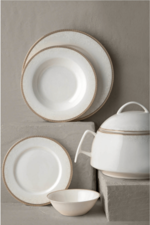 New Riva 60 Piece Dinner Set for 12 People 600. 10. 01. 0330 - Emsan