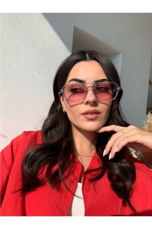 New Season Unisex Pink Glass Sunglasses TYC00685859877 - Modalucci