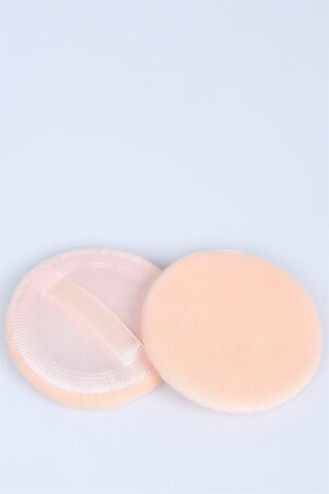 New Series 2-Piece Pompom Makeup Sponge Powder Sponge Round Small Size - Blackleg