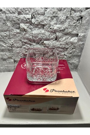 NEW Timeless Square Magnolia-Dessert-Cookie Bowl 4 Pieces - Paşabahçe