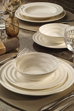 New Tuvana 24 Piece Dinner Set for 6 Persons TN24Y200 - Kütahya Porselen