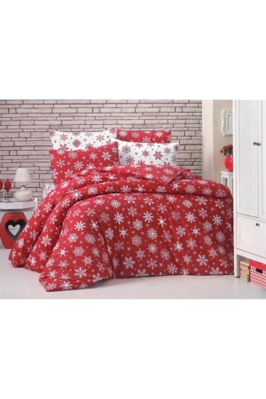 New Year Concept Rotes Doppel-Bettbezug-Set EVMYLBCKNT001 - Genel Markalar