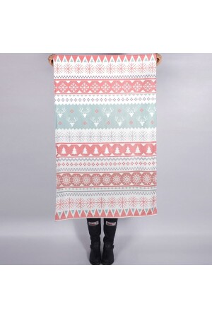 New Year's Design Decorative TV Blanket - Single Blanket 95 X 145 Cm - Hediyesepeti