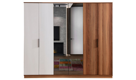 New York 6 Door Wardrobe - Cadde Yıldız