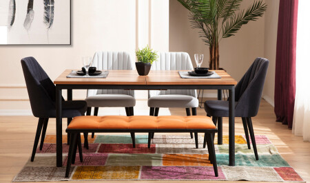 New York Dining Table Set - Cadde Yıldız