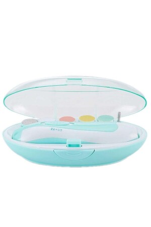 Newborn Baby Child Battery Operated Nail Trimming Machine Oval Blue TM0051 - Etoyss