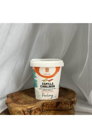 Newly Updated Velvety Vanilla Cinnamon and Oil Based Body Peeling 400 ml - Idm