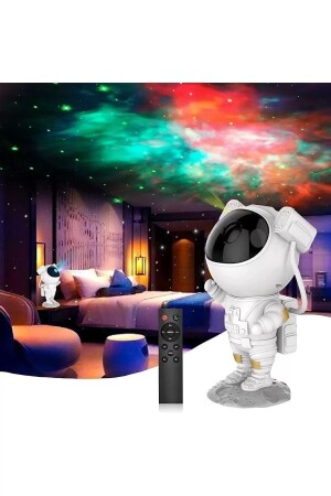 Night Light Star Projector Astronaut Lighted Galaxy Milky Way Projection Controlled - Teknoloji Gelsin