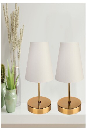 Nightstand White Lampshade 2 Pieces - EvLight