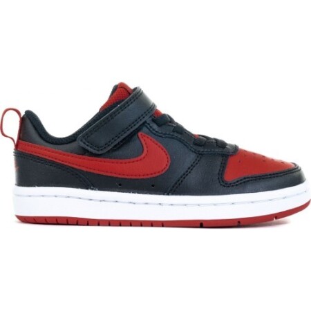 Nike Court Borough Low2 Schuhe für Kinder, Schwarz/Rot, BQ5451 007 - Nike
