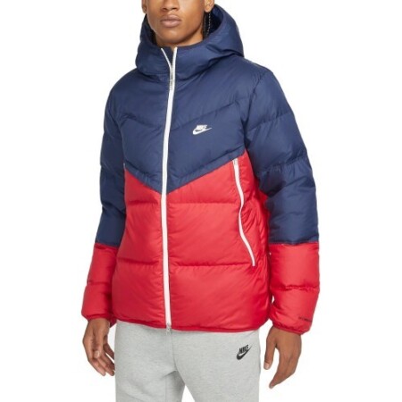 Nike Erkek Ceket M NSW SF Windrunner Mavi Kırmızı DD6795 410 - Nike