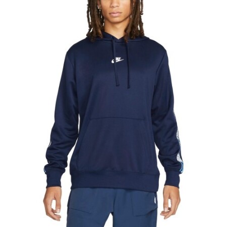 Nike Erkek M NSW Repeat Po Kapüşonlu Sweatshirt Mavi DQ4979 498 - Nike
