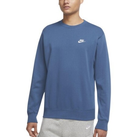 Nike Erkek Sweatshirt M Nsw Club Crw Ft Blue BV2666 407 - Nike