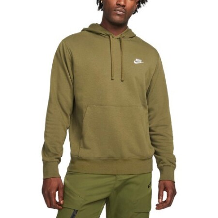 Nike Erkek Sweatshirt M NSW Kulüp Kapüşonlu Yeşil CZ7857 326 - Nike