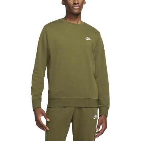 Nike Erkek Sweatshirt M NSW Kulüp Takımı Açık Yeşil BV2666 326 - Nike