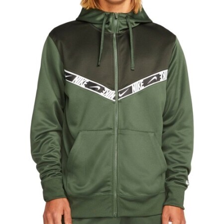 Nike Herren NSW Repeat PK FZ Hoodie Grün DM4672 335 - Nike
