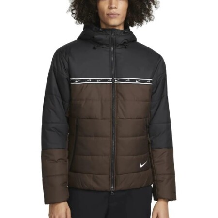 Nike Jacket Men M Nsw Repeat Syn Fill Jkt Black Brown DX2037 237 - Nike
